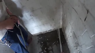 pissing together in an obstacle parking garage with my win out over join up