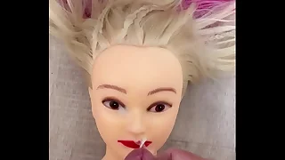 Cum on dolls face